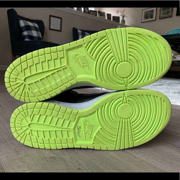Nike Dunk High Premium Black/Volt Men’s 11 - Picture 5 of 7